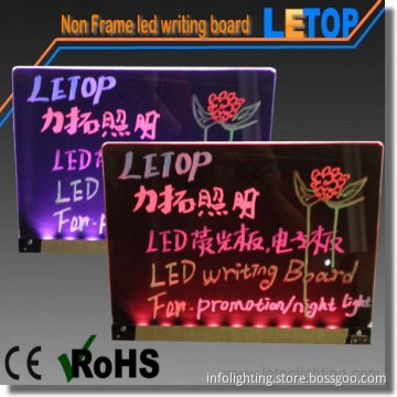non frame led desk board